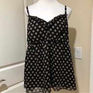 Torrid Black Floral Top
